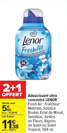 Carrefour Drive LENOR Adoucissant ultra concentré offre