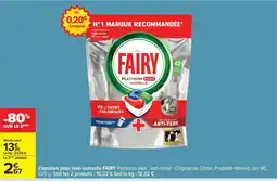 Carrefour Drive FAIRY Capsules pour lave-vaisselle offre