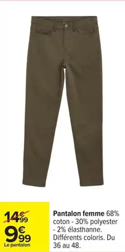 Carrefour Drive Pantalon femme offre