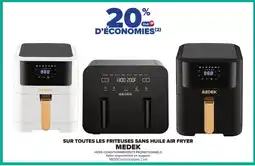 Carrefour Drive MEDEK Sur toutes les friteuses sans huile air fryer offre