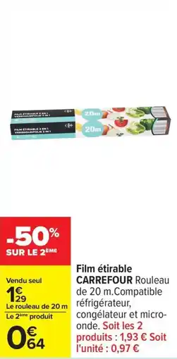 Carrefour Drive Film étirable carrefour offre