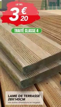 Les Briconautes Lame de terrasse 28x145cm offre