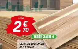Les Briconautes Clin de bardage 21x145cm offre