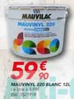 Les Briconautes MAUVILAC Mauvinyl 220 blanc offre