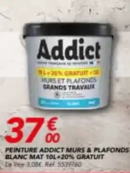 Les Briconautes Peinture addict murs & plafonds blanc ma +20% gratuit offre