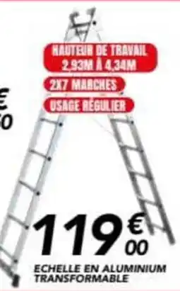 Les Briconautes Echelle en aluminium transformable offre