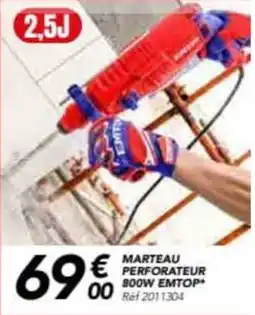 Les Briconautes Marteau perforateur 800w emtop+ offre