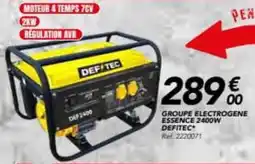 Les Briconautes DEFITEC Groupe electrogene essence 2400w offre