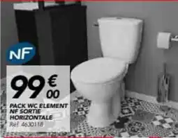 Les Briconautes NF Pack wc element nf sortie horizontale offre