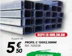 Les Briconautes Profil c 100x2,50mm offre