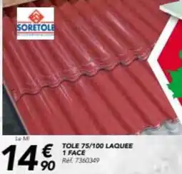 Les Briconautes Tole 75/100 laquee 1 face offre