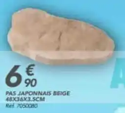 Les Briconautes Pas japonnais beige 48x36x3.5cm offre