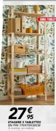 Les Briconautes Etagere 5 tablettes offre
