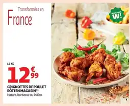 Auchan Supermarché Grignottes de poulet rôti en magasin offre