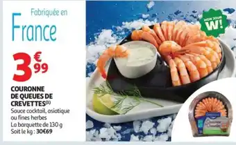 Auchan Supermarché Couronne de queues de crevettes offre