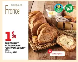 Auchan Supermarché Pain complet filière auchan offre