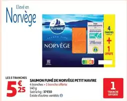 Auchan Supermarché PETIT NAVIRE Saumon fumé de norvège offre