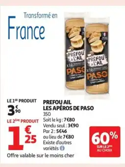 Auchan Supermarché Prefou al'ail les apéros de paso offre