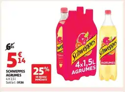 Auchan Supermarché SCHWEPPES Agrumes offre