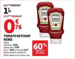 Auchan Supermarché HEINZ Tomato ketchup offre