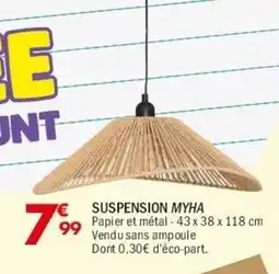 La Foir'Fouille Suspension myha offre