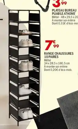 La Foir'Fouille Range chaussures 10 paires offre