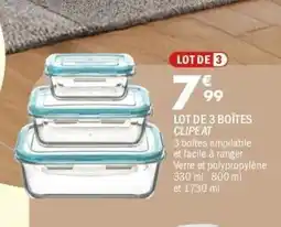 La Foir'Fouille Lot de 3 boïtes clipeat offre