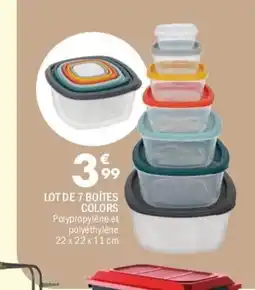 La Foir'Fouille Lot de 7 boîtes colors offre