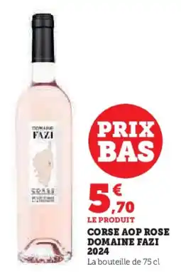 U Express Corse aop rose domaine fazi 2024 offre