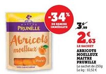 U Express MAITRE PRUNILLE Abricots moelleux offre