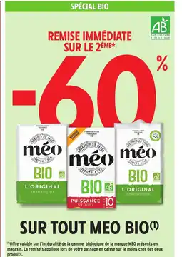 Intermarché Express MEO BIO Sur tout offre