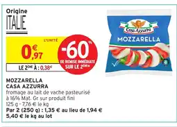Intermarché Express CASA AZZURRA Mozzarella offre