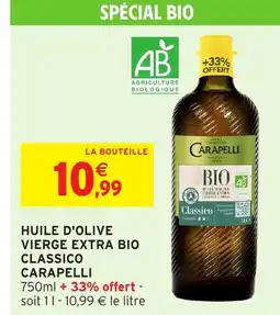 Intermarché Express CARAPELLI Huile d'olive vierge extra bio classico offre