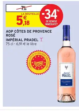 Intermarché Express IMPÉRIAL PRADEL Aop côtes de provence rosé offre