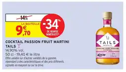Intermarché Express TAILS Cocktail passion fruit martini offre