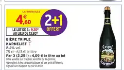 Intermarché Express TRIPLE KARMELIET Bière offre