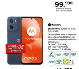Gitem MOTOROLA Smartphone bundle moto e15 offre
