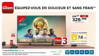 Gitem HISENSE Tv qled 4k offre