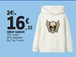 E.Leclerc Sport Sweat garçon offre