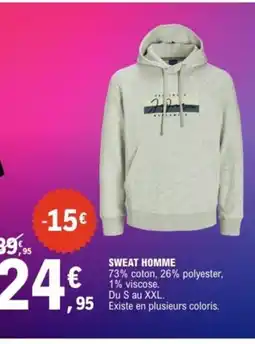 E.Leclerc Sport Sweat homme offre