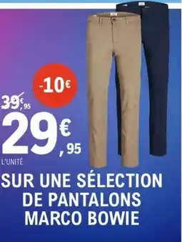 E.Leclerc Sport Sur une sélection de pantalons marco bowie offre