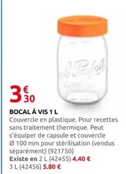 Rural Master Bocal à vis offre
