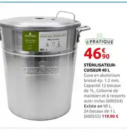 Rural Master Stérilisateur- cuiseur offre