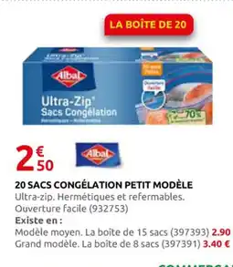 Rural Master 20 sacs congélation petit modèle offre