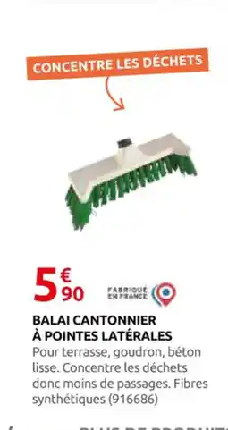 Rural Master Balai cantonnier à pointes latérales offre
