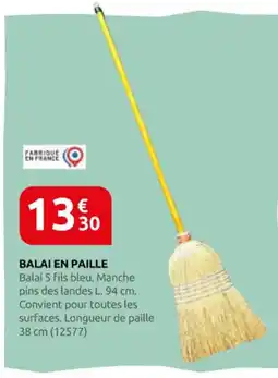 Rural Master Balai en paille offre