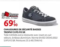 Rural Master Chaussures de sécurité basses trophy s1ps fo sr offre