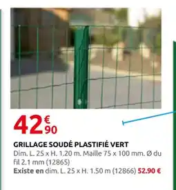 Rural Master Grillage soudé plastifié vert offre