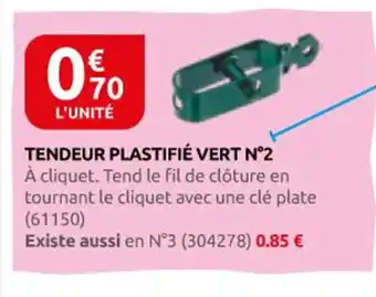 Rural Master Tendeur plastifié vert n°2 offre