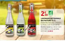 Rural Master Limonade artisanale bio nature offre